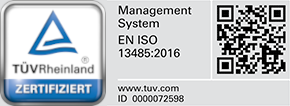 Zertifiziert durch den TÜV Rheinland